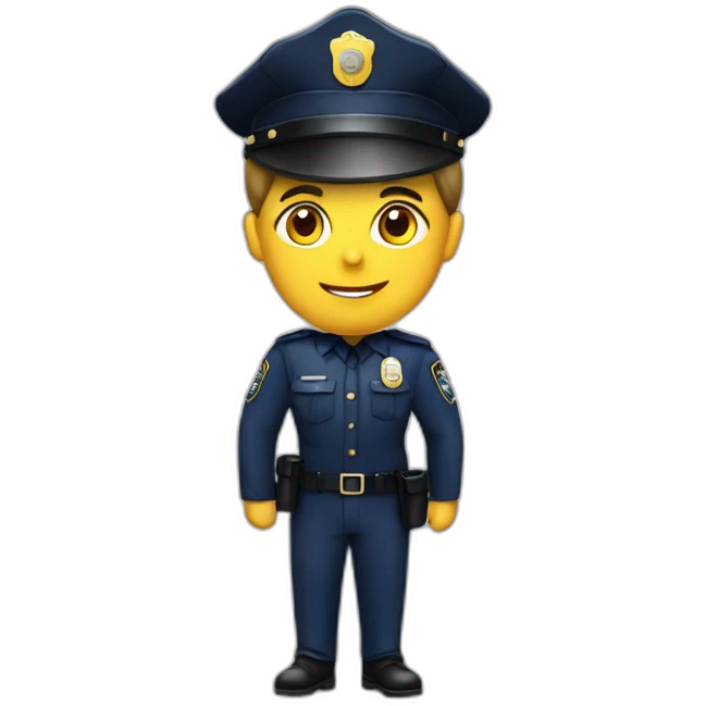 Policier en tutu emoji
