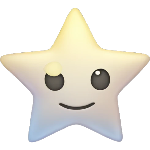 Little star celestial moon emoji