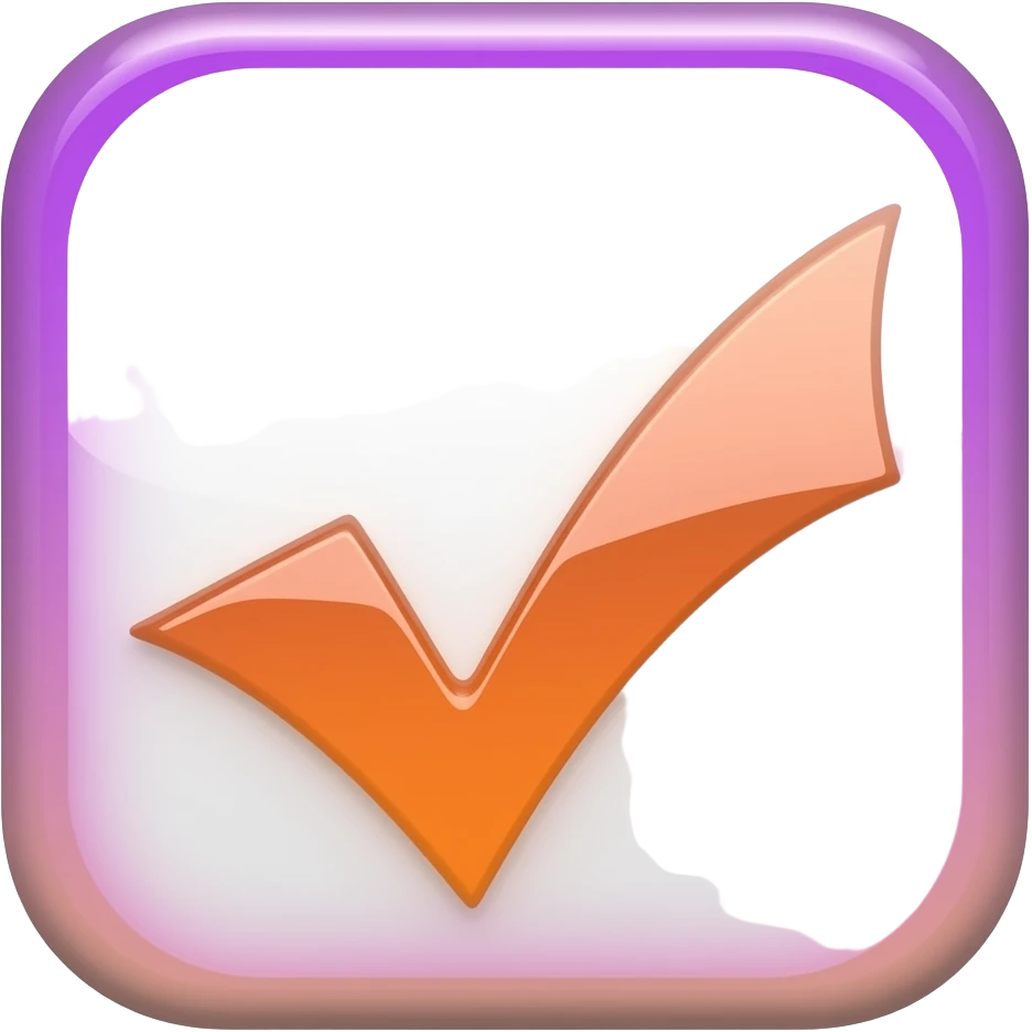Emoji ofnicely done  in purlpe and orange, clipart emoji