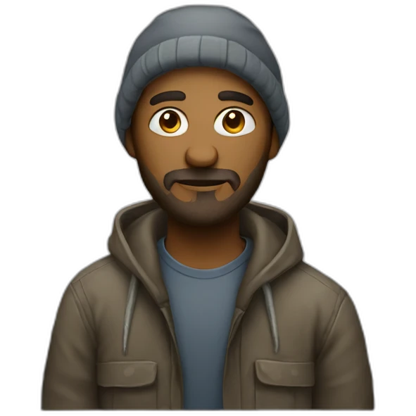 homeless software developer emoji