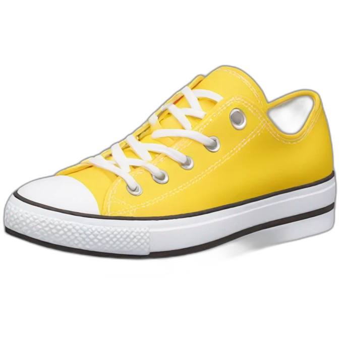 Converse flatform yellow emoji
