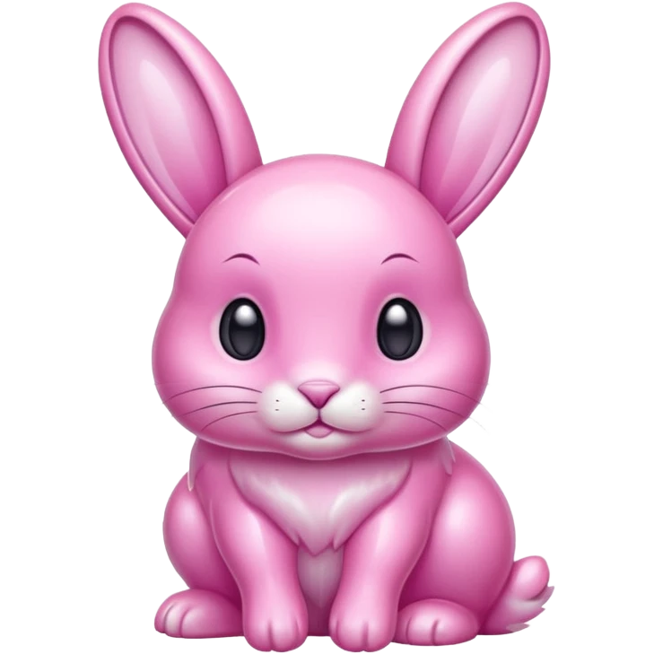 crystal bunny pink emoji