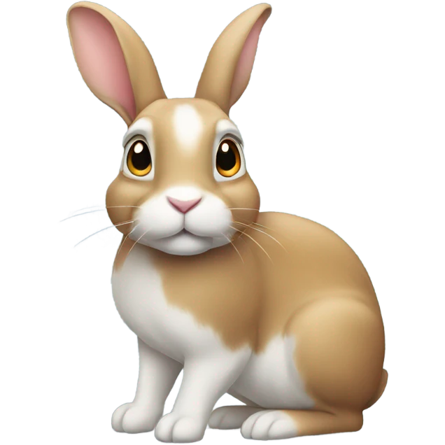Rabbit with a head tilt emoji