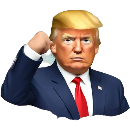 Trump with a Map emoji