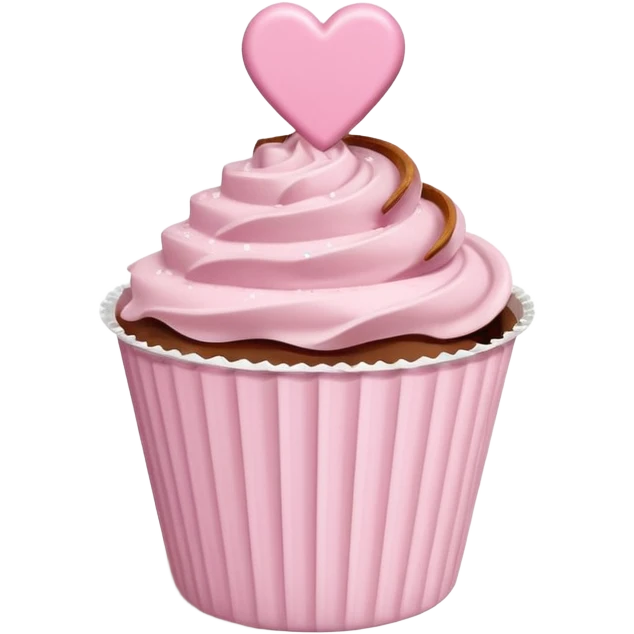 Two glossy square milk chocolate pralines placed diagonally, each in a white ridged paper cup, topped with a soft pastel pink heart icing with subtle sugar sparkle.
Cute minimal emoji-style, realistic and polished, clean studio lighting, pure white background, smooth 3D render, high resolution. emoji