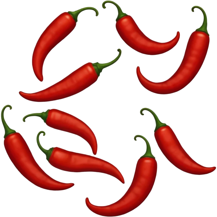 one half chili spice emoji