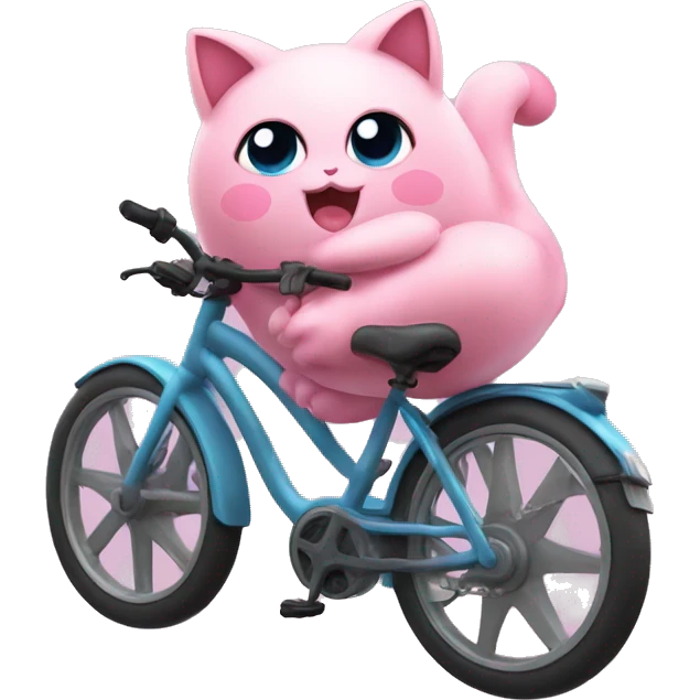Jigglypuff on a bike emoji
