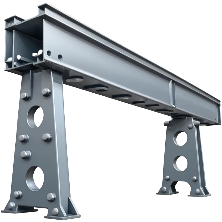 H-beam steel girder with bolts emoji