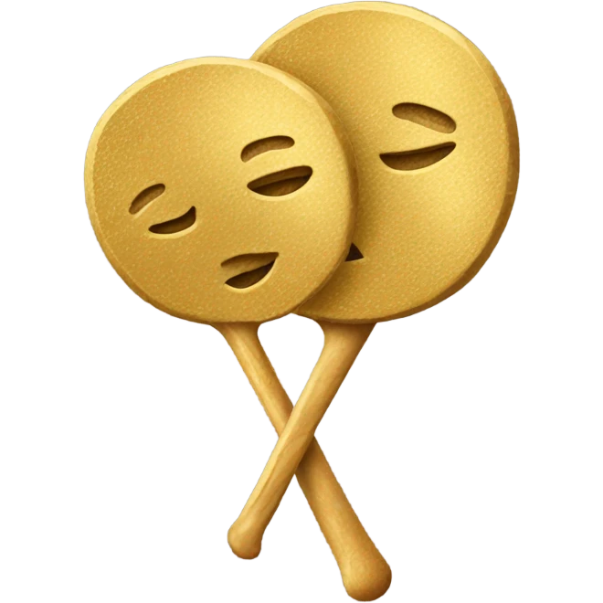A golden stick with two textured sections emoji