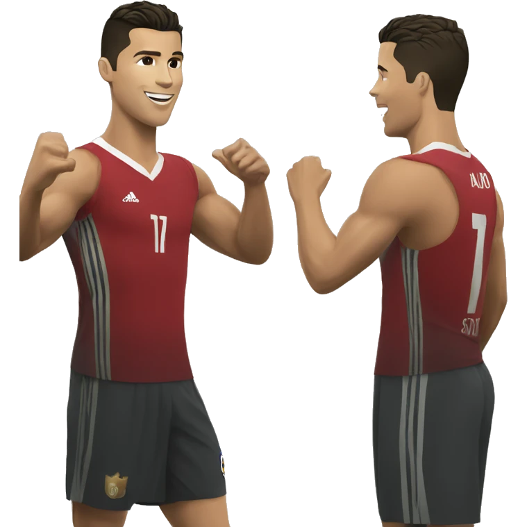Cristiano Ronaldo and music  emoji