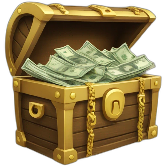 chest with money emoji