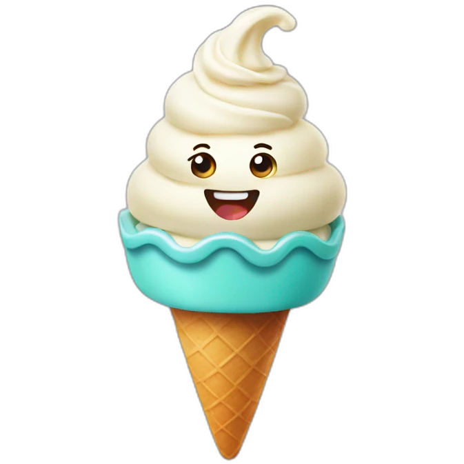 happy gelato emoji