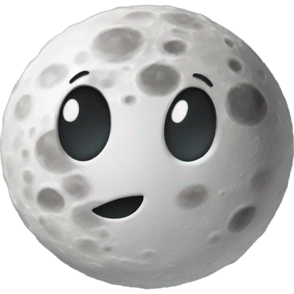make moon lok like its made from mushroom emoji