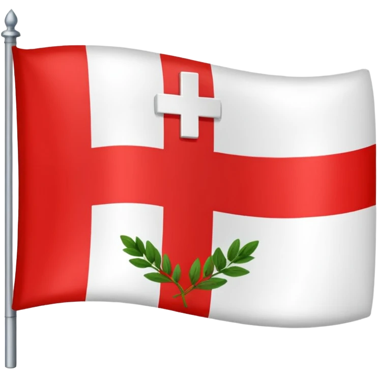 The herb of Rokiškis as a flag: devided in 4 parts... emoji
