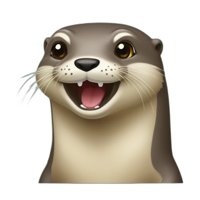 Loutre sur tortu emoji