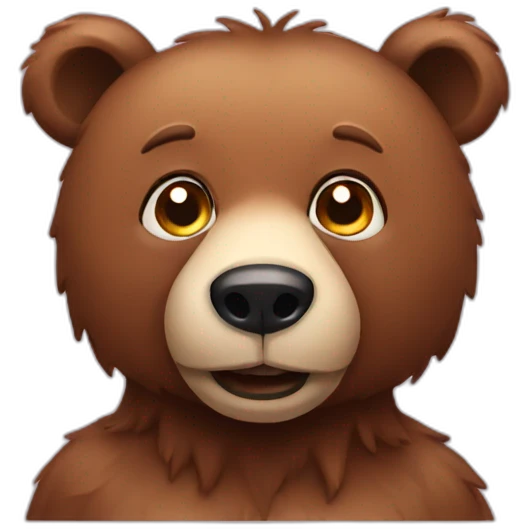 Funny bear emoji