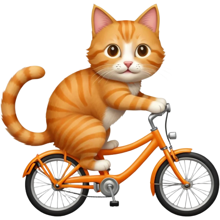 cat on a bike emoji