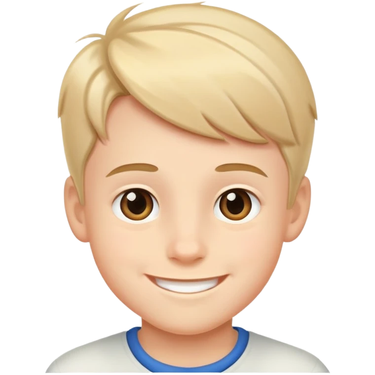 smiling boy indoors portrait emoji