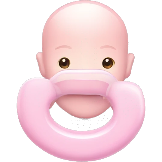 Light pink pacifier  emoji