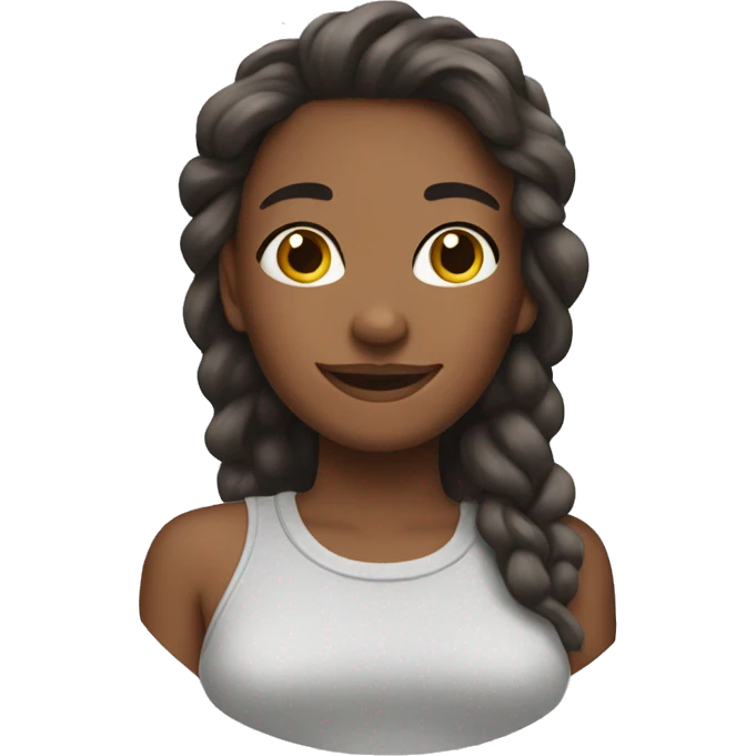 Nice girl has good self care emoji