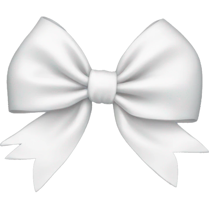 White bow emoji