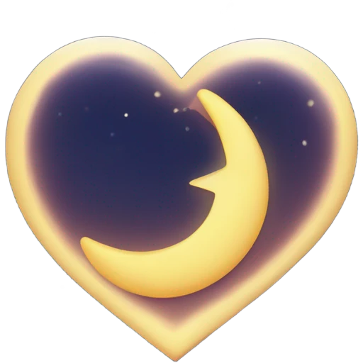Love to the moon and back emoji