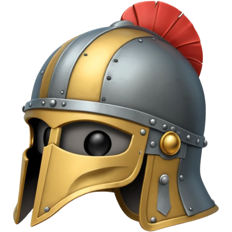 Medieval Helmets with mouse emoji
