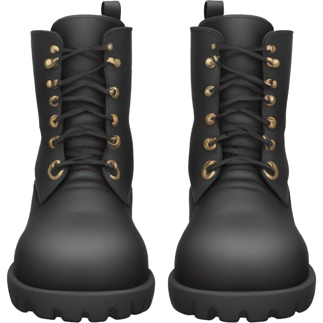 Puffy oversized chunky rounded boots emoji