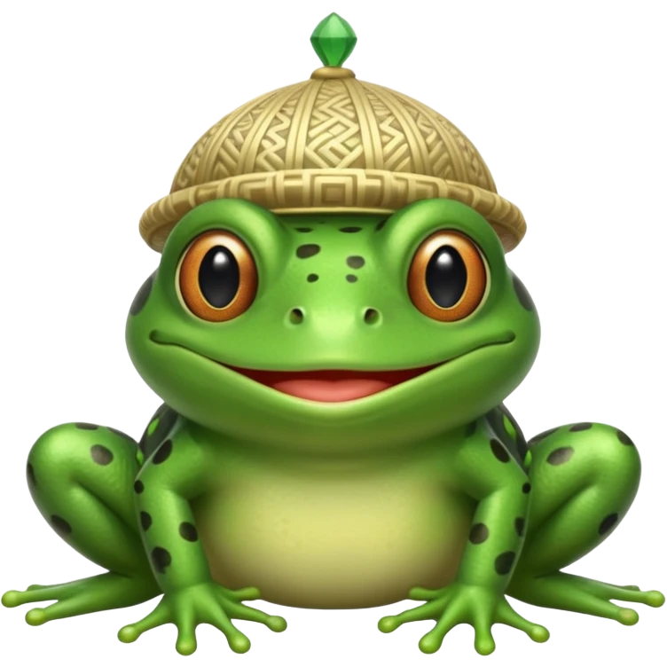 Muslim frog emoji