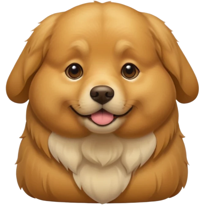 Fat. Dog emoji