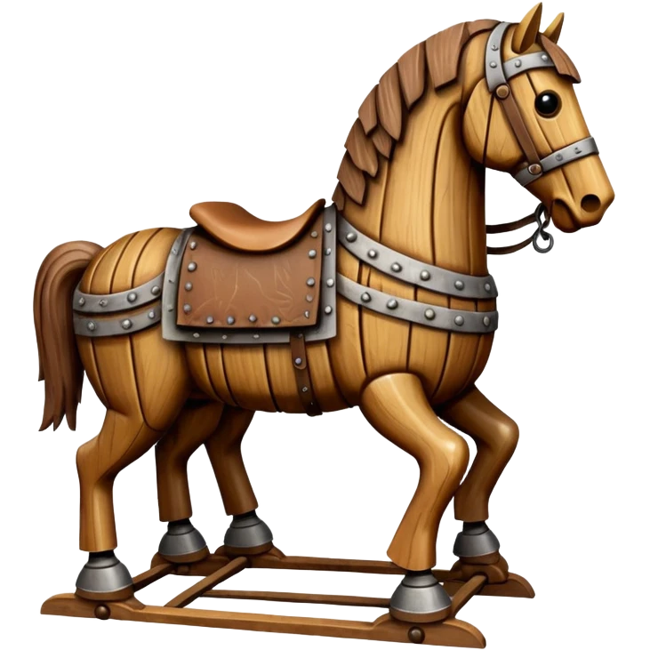 wooden horse trojan emoji