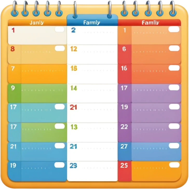 family calendar emoji