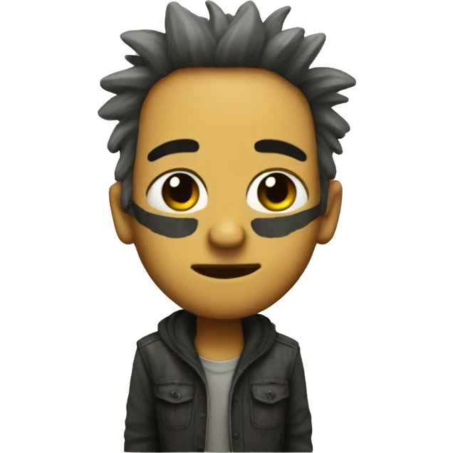 Emoji style grunge emoji