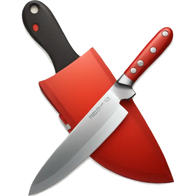 knife with red emoji
