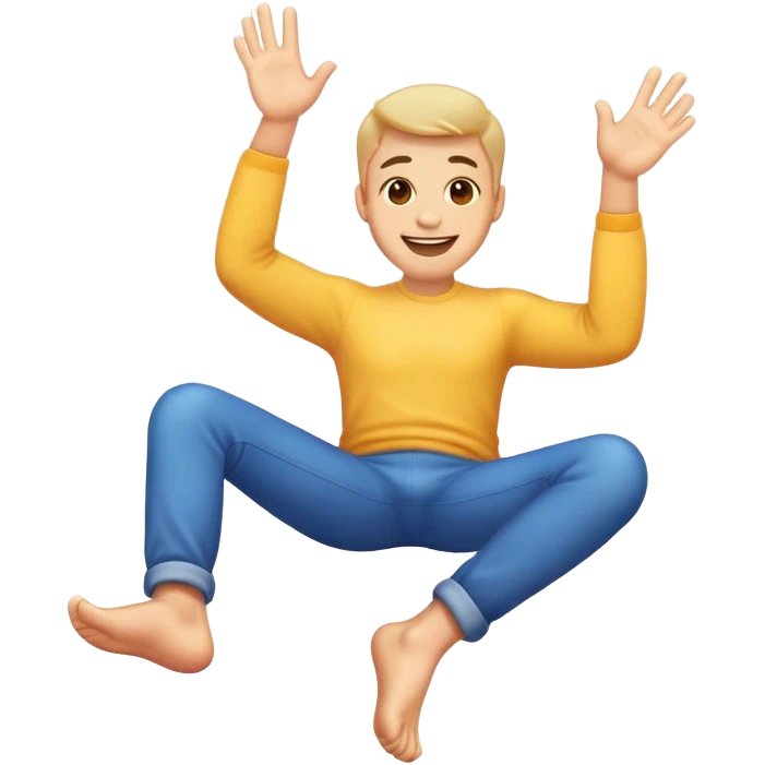 emoji guy smiling with his feet up emoji