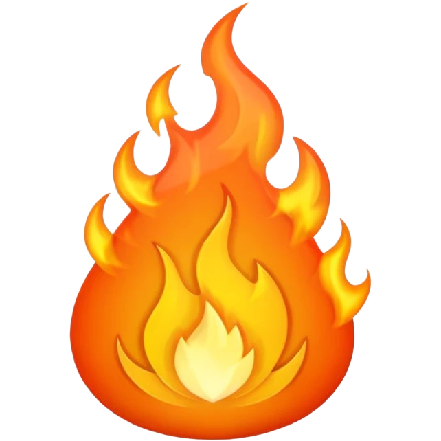 First Fire without the face  emoji