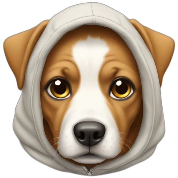 Dog with hoodie  emoji