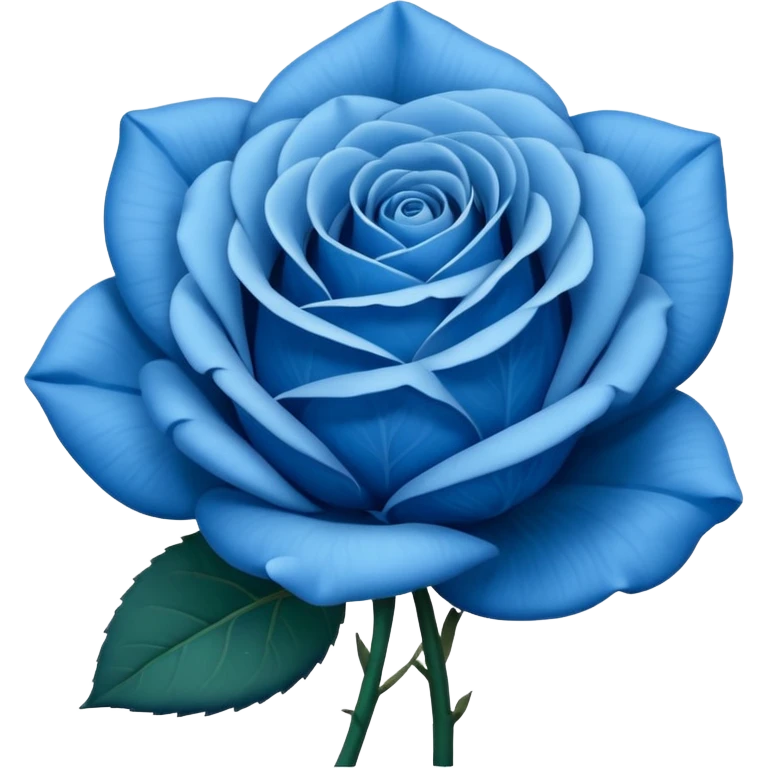 Simple blue rose emoji