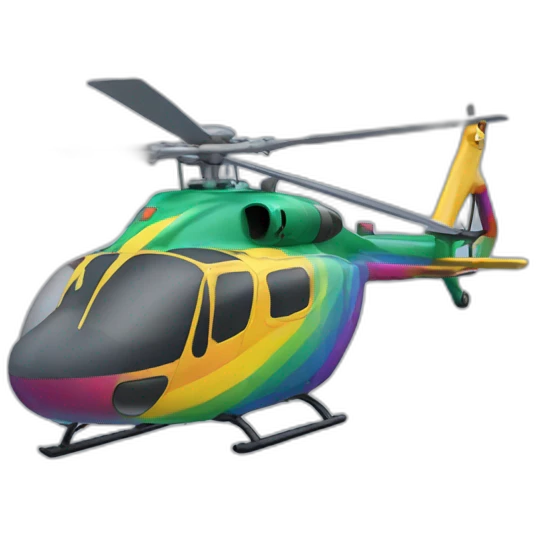 a helicopter gay emoji