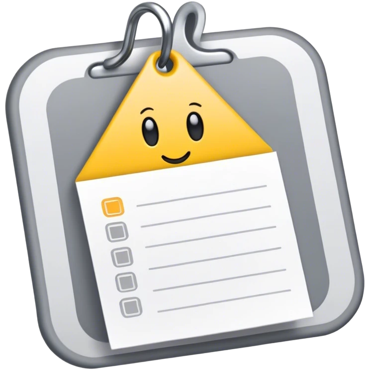 One to do List hook ✅ in yellow and grey  emoji