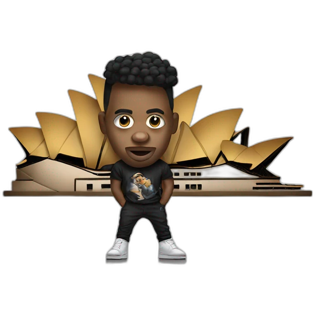Phi11a the australian rapper performing on the opera house  emoji