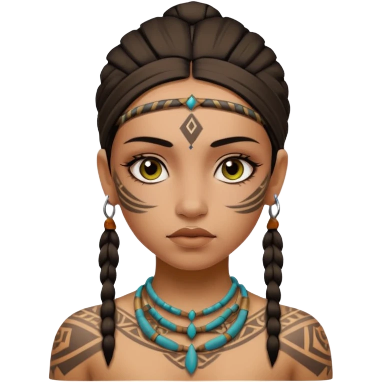 ancient girl Tattooed emoji