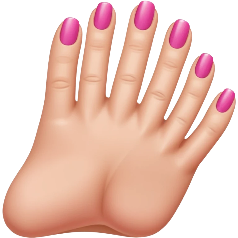 Crest an emoji of toes being painted with nail polish brush  emoji