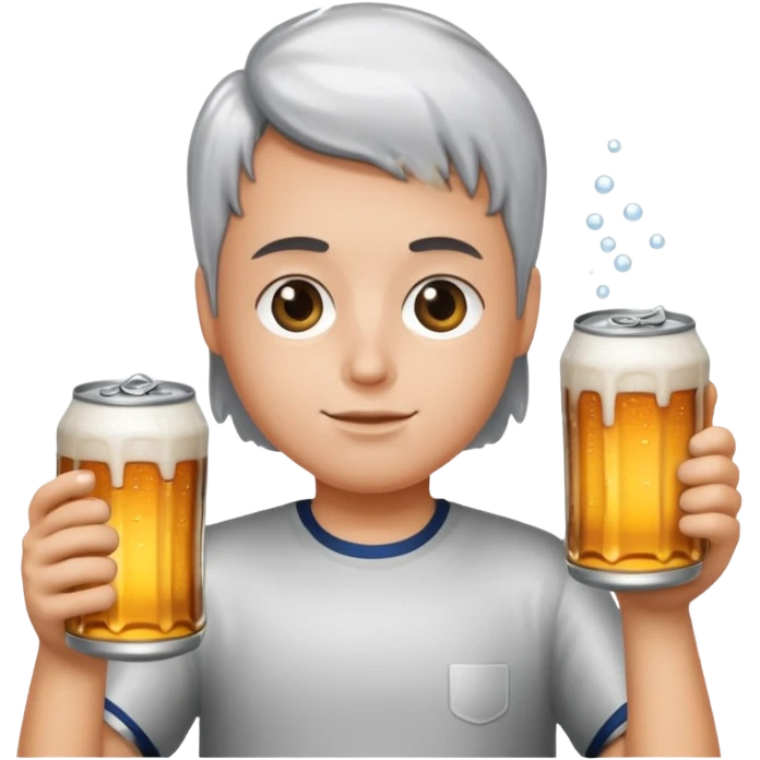 shotgunning a beer emoji