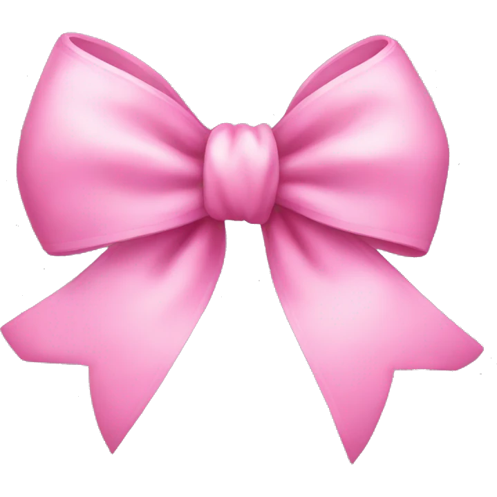 Cute pink bow emoji