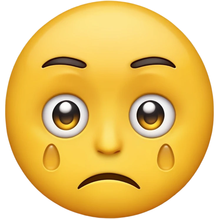 An emoji that is upset becuase it was told no emoji