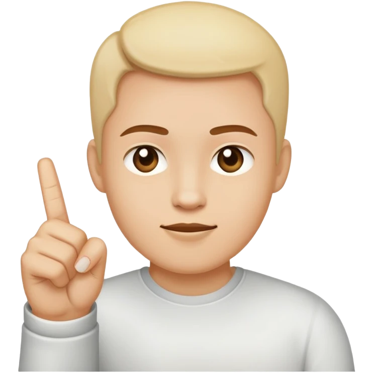 Thumb,index finger, and middle finger up emoji