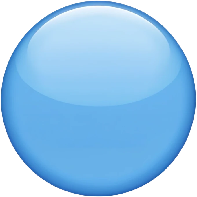 Blue cirle emoji