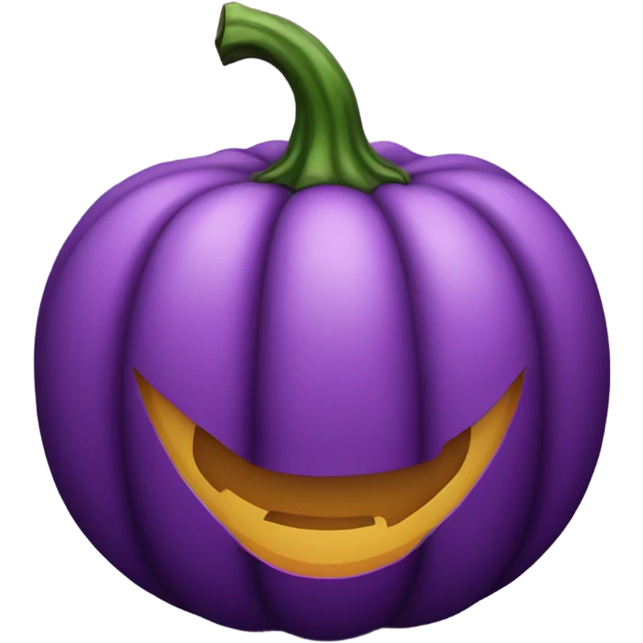 Purple pumpkin emoji