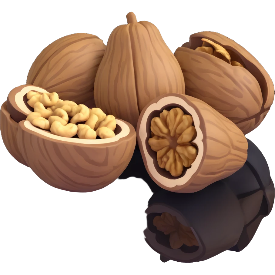 date with walnuts inside emoji